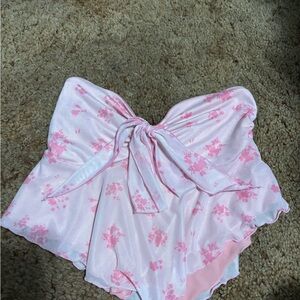 SHEIN Pink Floral Crop Top